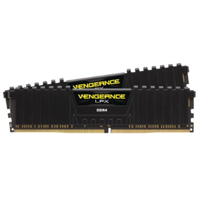 CORSAIR Vengeance LPX DDR4 RAM 32GB (2x16GB) hasta 3200MHz CL16-20-20-38 1.35V Intel AMD Memoria de Ordenador de Sobremesa - Neg