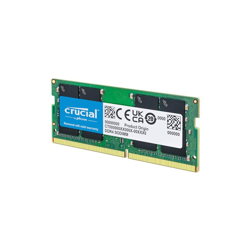 Crucial RAM DDR4 8GB 3200MHz SODIMM CL22, Memoria para Ordenador Portátil/Laptop, Mini PC (o 2933MHz / 2666MHz) - CT8G4SFRA32A