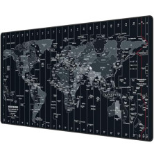 Anpollo Alfombrilla de ratón para Juegos 900 x 400 Alfombrilla ratón con Mapa del Mundo, Base de Goma Antideslizante, Adecuada p