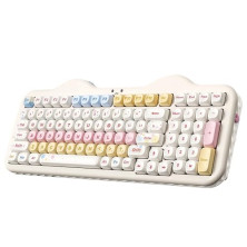 YUNZII C98 Teclado Mecánico Gaming Inalámbrico con Teclado Numérico, Teclas PBT de Perfil Moa, BT5.0/2.4G/USB-C, Hot-Swap, Gaske