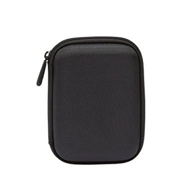 Amazon Basics Funda de Disco Duro, 15.1 x 10.8 x 4.2 cm, Color Negro y Naranja