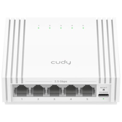 Cudy Switch Ethernet 5 Puertos 2,5G Gestionado USB‑C HS105U