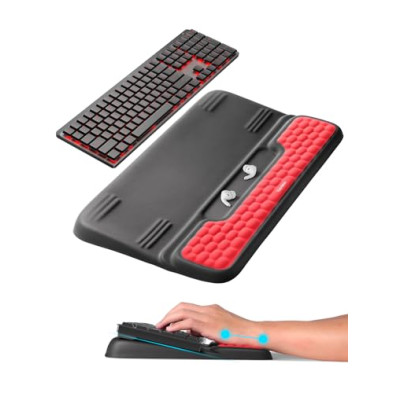 VAYDEER Reposamuñecas Gaming para Teclado, Rojo y negro