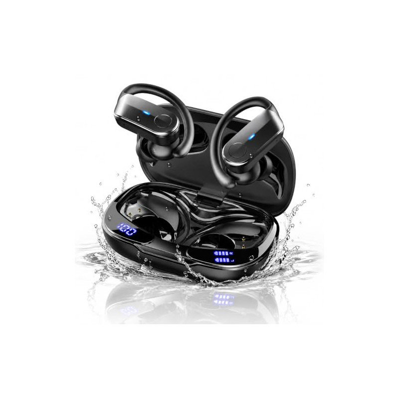 Auriculares Inalambricos, 70Hrs Auriculares Bluetooth Deportivos 5.4 con 3D Estéreo, 2026 Cascos Inalambricos, IPX8 Impermeable 