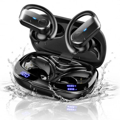 Auriculares Inalambricos, 70Hrs Auriculares Bluetooth Deportivos 5.4 con 3D Estéreo, 2026 Cascos Inalambricos, IPX8 Impermeable 