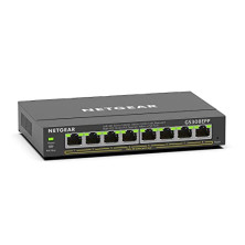NETGEAR Switch Ethernet, 8 Puertos, conmutador de Red Gigabit Ethernet Plus (GS308EPP) - con 8 x PoE+ @ 123W