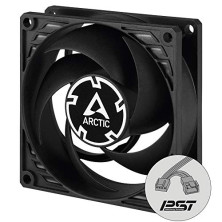 ARCTIC P8 PWM PST - Ventilador de PC, ventilador de caja de 80 mm con tecnología PWM Sharing (PST), optimizado por presión, moto