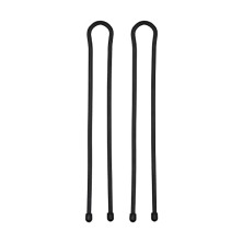 Nite Ize GT24-01-2R3 Equipo original, corbata de goma reutilizable, 24 pulgadas, paquete de 2, negro, fabricado en los Estados U