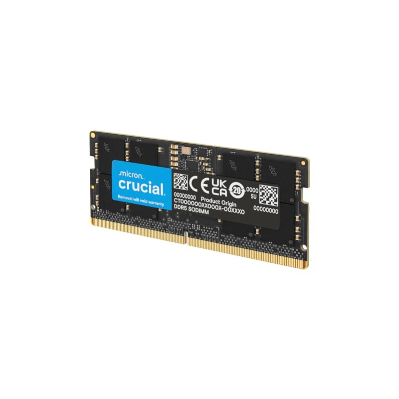 Crucial RAM DDR5 64GB 5600MHz SODIMM, Memoria para Ordenador Portátil/Laptop, Mini PC (o 5200MHz / 4800MHz) CL46 - CT64G56C46S5