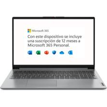 Lenovo IdeaPad 1 Gen 7 - Ordenador Portátil 15.6" FullHD (AMD Ryzen 3 3250U, 8GB RAM, 256GB SSD, AMD Radeon Graphics, Windows 11