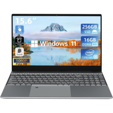 Waxuor Ordenador Portátil 15,6 Pulgadas Windows 11 PC Portátil, 4GB DDR3,192GB SSD, Intel N3450,FHD IPS Pantalla 1920x 1080,