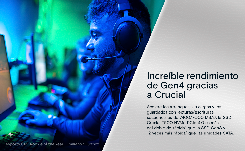 Unidad SSD interna Crucial T500 NVMe