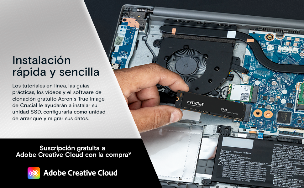 Unidad SSD interna Crucial T500 NVMe